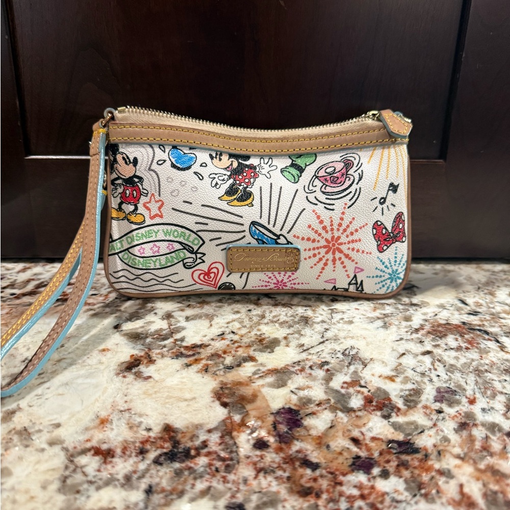 *PRE-OWNED* Disney Parks Dooney & Bourke "Sketch" Wristlet